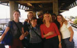 Girls at train station in SF