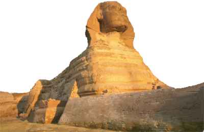 sphinx on a white background