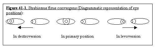 Strabismus fixux convergens