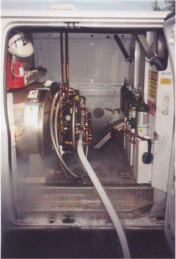 Medical Liquid Oxygen Filling into Van-Mounted Tanks