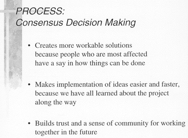 Consensus Decision Making