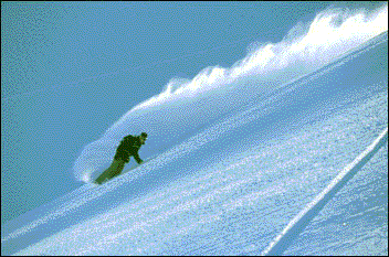 Big phat powder carves - that's bliss!