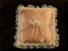 Peach Satin Pillow 10 x 10