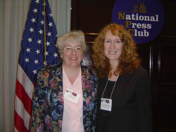 Elly Brosius and NFA's Lynne Matallana