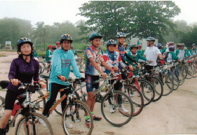 NAMOM cycling club Songkhla, Thailand visit Kangar, Perlis under integration program of Perlis Education Department coordinated by Encik Aminullah Zakariah.