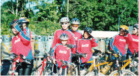 NAMOM cycling club Songkhla, Thailand visit Kangar, Perlis under integration program of Perlis Education Department coordinated by Encik Aminullah Zakariah.