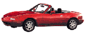 picture of a red Miata