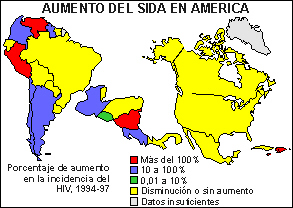 Aumento de casos de sida en Amrica