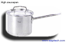 Stainless steel cookware, capable of waterless cooking, greaseless and low fat, healthy cooking.