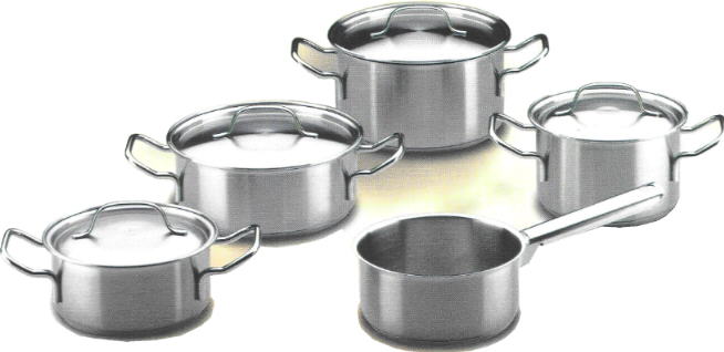 Fissler proline stainless steel cookware, 18/10 stainless steel, made in Germany