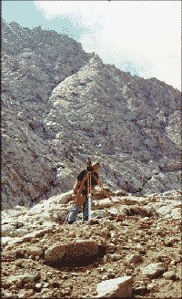 Me hard at work surveying in the High Sierras