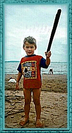 A Stick! A Stick! Robert 4 years old