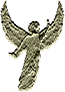 gold-pewter angel