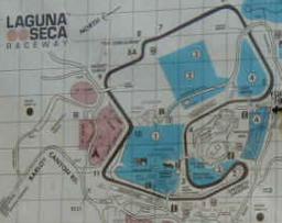 Laguna Seca track map (Lud E)