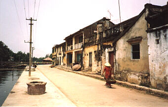 Walking home from market in Hoian