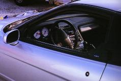 White gauges and carbon-fiber dash trim