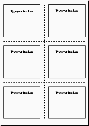 Simple label template