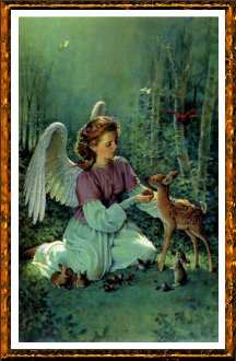 Angel with a doe