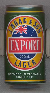 J. Boag & Son Export Lager, 330mL