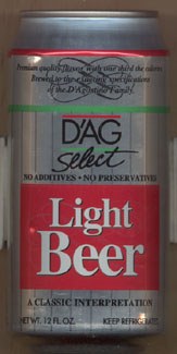 D'Ag Light Beer, 12oz