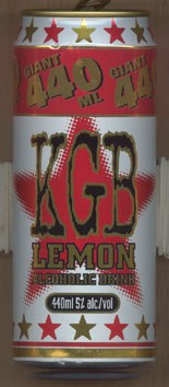 KGB Lemon Alcoholic Drink, 440mL