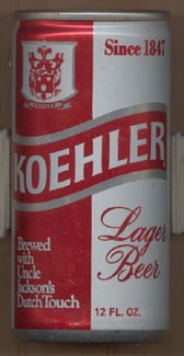 Koehler Lager Beer, 12oz