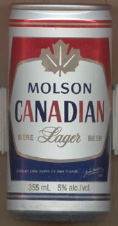 Molson Canadian Lager, 355mL