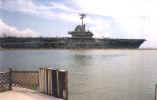 The U.S.S. Lexington resides in Corpus Christi Bay.  The "Lady Lex" is one of the most decorated carriers in the Navy's history.  In World War II, the ship was reported sunt four times, but always returned to fight.  This gave Tokyo Rose the inspiration to name the ship the Blue Ghost.