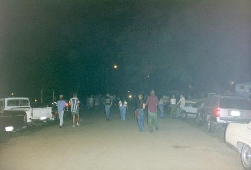 Pecan Grove at night