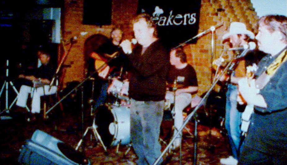 On stage at the Bush Inn 15 Nov 1997