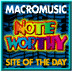 MacroMusic NoteWorthy! Site of the Day