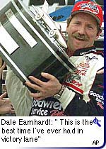 Dale Earnhardt and Trophy