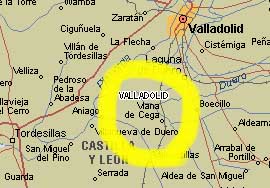 Mapa de Valladolid