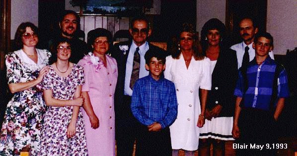 the Blair family photo at Mom/Dad's 40th wedding anniversary.