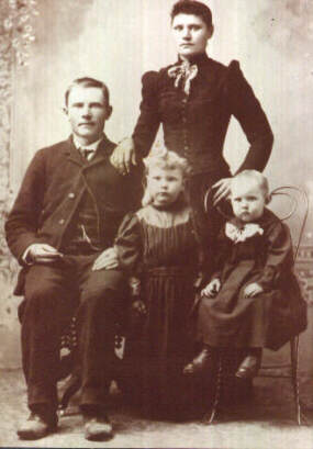 Wife's paternal grandparents and two children