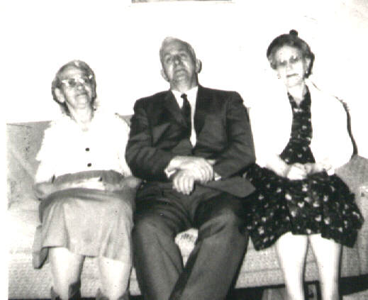 My aunt Isabel, My Dad and my aunt Mabel