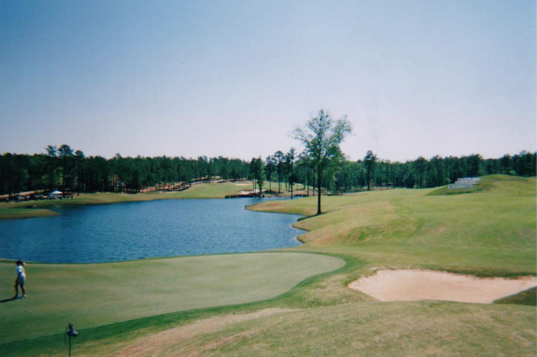 The view from above the 9th hole