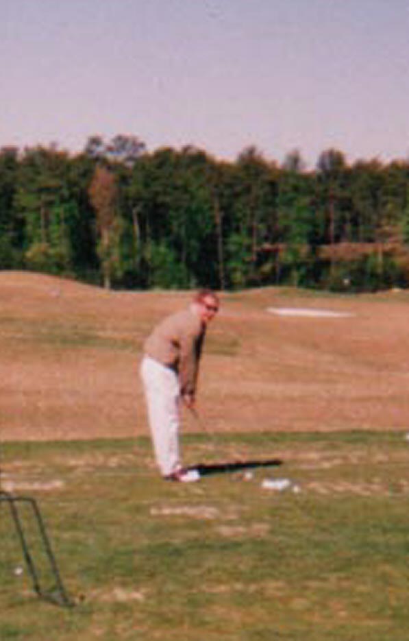 Dean at the driving range