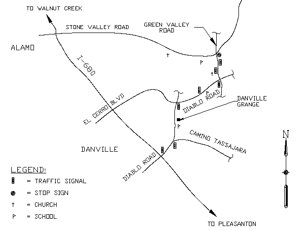 Danville Grange Map