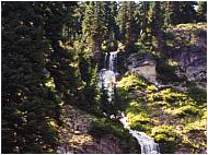 Water Falls Along Rim