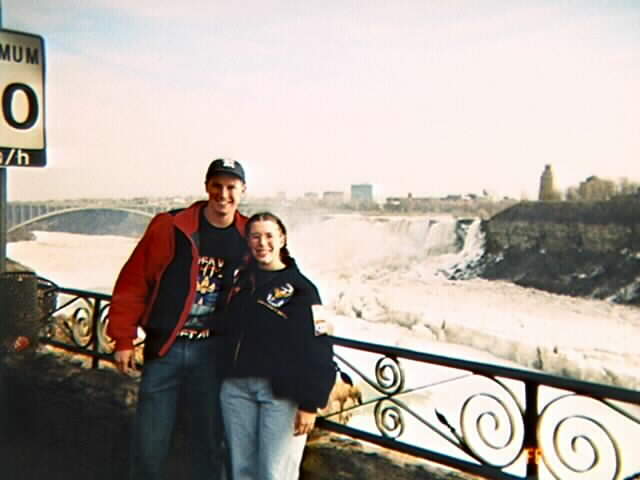 Matt and I at Niagara Feb 28, 1997