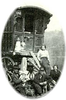 Romnichal family, about 1920, England