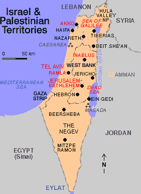 Map Israel