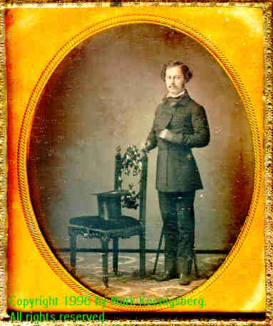 Sixth-plate daguerreotype of Standing Man, by Brady