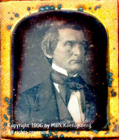 Sixth-plate daguerreotype of Man Looking Toward Side