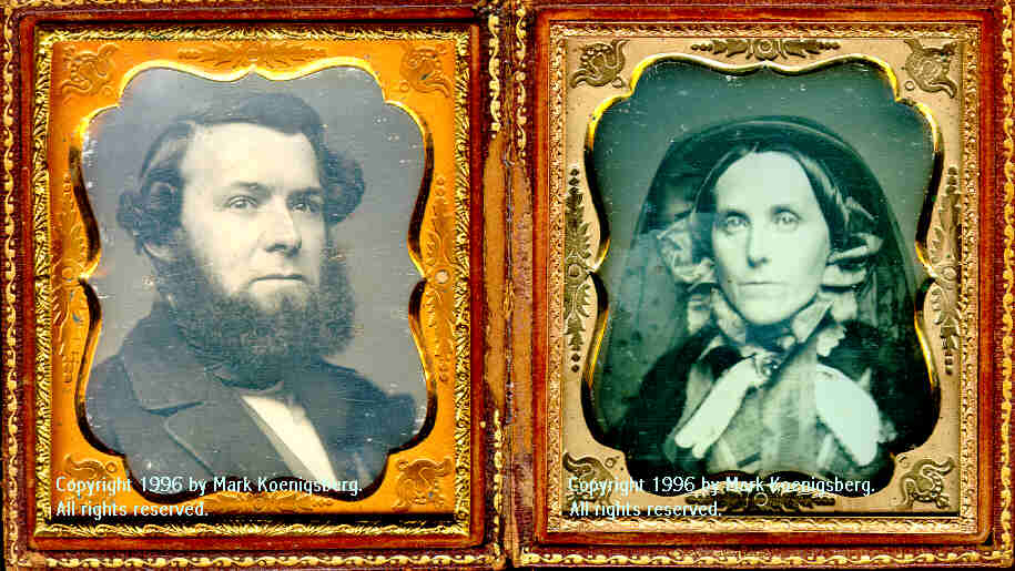 Sixth-plate daguerreotype Pair of Husband and Wife