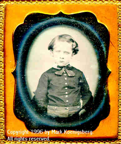 Sixth-plate daguerreotype of Charles H. Fletcher and Magic Circle Vignette