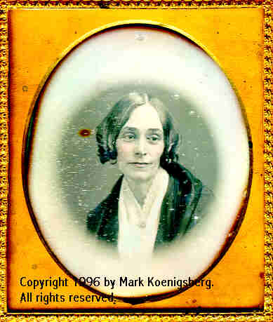 Sixth-plate daguerreotype of Woman in Round Vignette