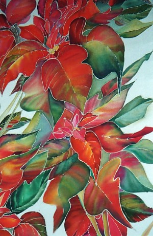 Poinsettia-in-progress (Detail II)