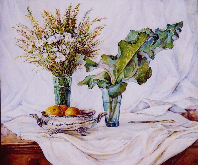 Still Life with Leaf